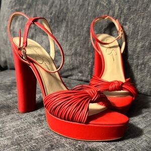 Jessica Simpson Bold Red Heels